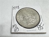 1898 Morgan  Dollar 90% Silver