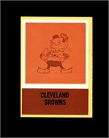 1967 Philadelphia #48 Cleveland Browns Logo EX+