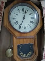 Elgin Wooden Hanging Clock