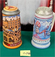N - LOT OF 2 COLLECTIBLE STEINS (G148)