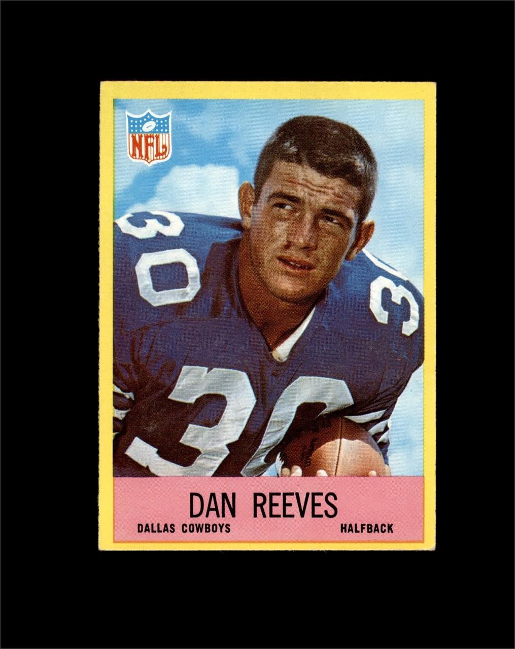 1967 Philadelphia #58 Dan Reeves RC EX to EX-MT+