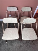4 Vintage MCM Cosco card table Chairs