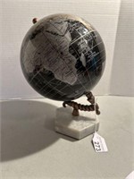 DESKTOP WORLD GLOBE WITH MARBLE BASE 12 in