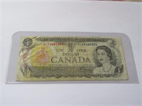 1973 CANADIAN ONE DOLLAR BILL