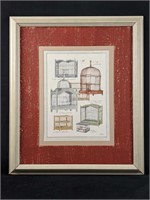 French Birdcage Framed Print By L David A