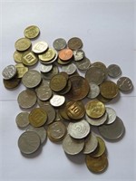 LOT ASSORTED COINS, TOKENS