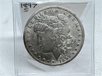 1897 S Morgan  Dollar 90% Silver