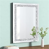 GOAND Crystal Mirror-16x20 Silver Decor
