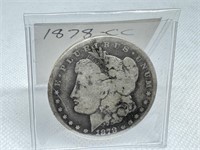 1878 CC Morgan  Dollar 90% Silver