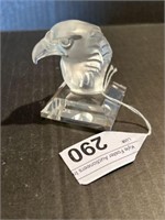 FROSTED CRYSTAL EAGLE HEAD FIGURE 2.5 in
