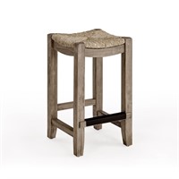 B8833  Alaterre Bolton Wood Counter Stool 26H Brow