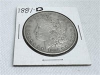 1881 O Morgan  Dollar 90% Silver