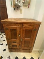 Wood Antique Style Refrigerator