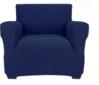 AUJOY CHAIR COVER 30-47IN NAVY BLUE