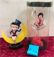 N - LOT OF 2 BETTY BOOP COLLECTIBLES (E73)
