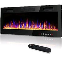 50 inch Ultra-Thin Electric Fireplace in-Wall Rece