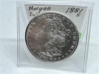 1881 S Morgan  Dollar 90% Silver
