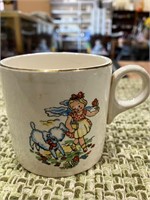 Vintage Edwin M Knowles Child’s Mug Ceramic.