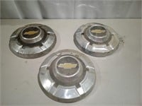 3 Chevy Hub Caps