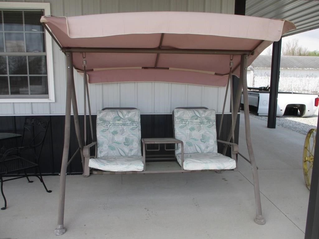 Porch Glider Swing w/ Canopy