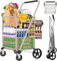 320lbs Grocery Cart  Waterproof  Foldable