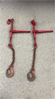 Ratchet Binders With Chain Hook 3/8-10