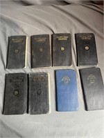 Lot of 8 Vintage Diaries 1940s