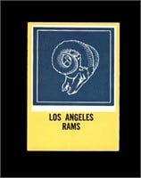 1967 Philadelphia #96 Los Angeles Rams Logo EX+