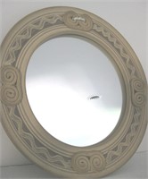 14" Round Stoneware Mirror- Albuquerque, NM