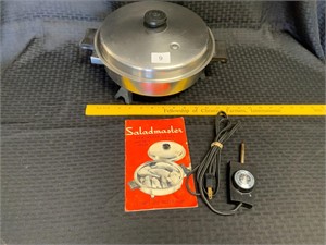Saladmaster Electric Skillet Stainless Steel 7817