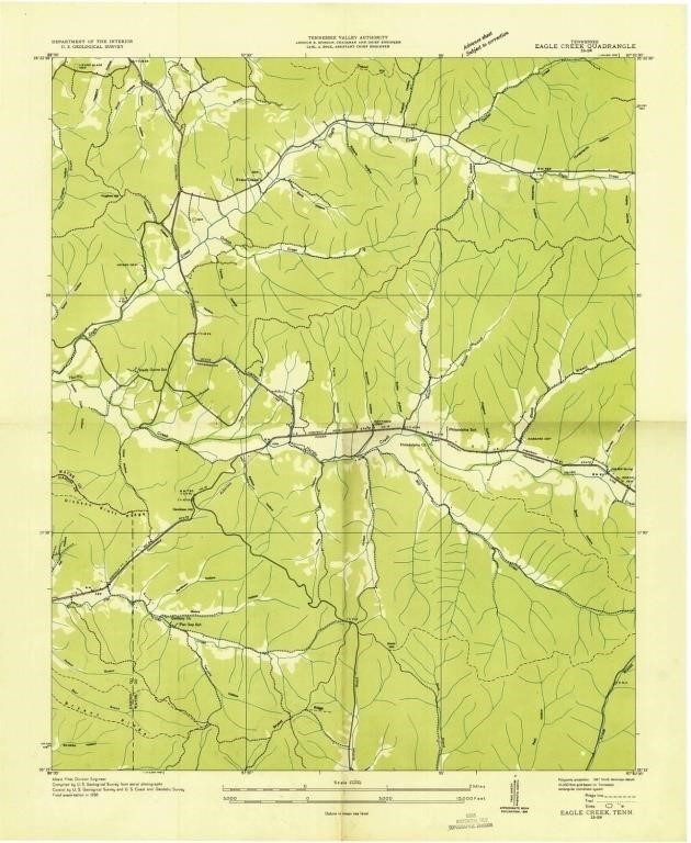 B9015  USGS Topographic Map 24" x 30