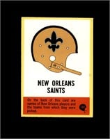 1967 Philadelphia #121 New Orleans Saints Logo EX+