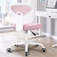 Primy Desk Office Chair Armless,  (Pink)