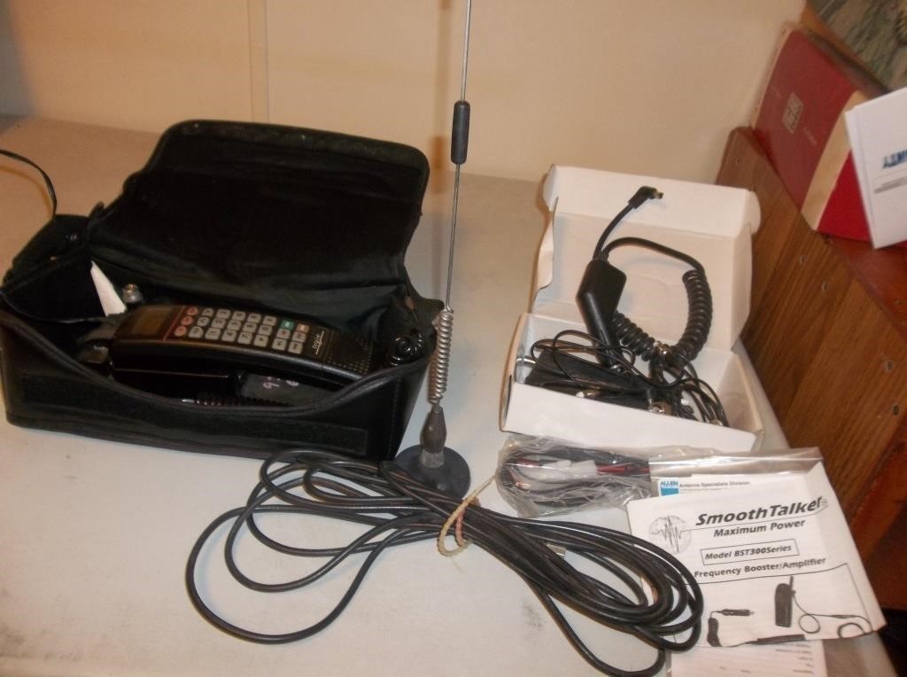Retro Cellcom Bag Phone, Booster & Antenna