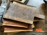 4 Asst Wood serving Boards