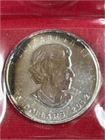 2012 1 oz silver Canadian $5 moose coin marked
