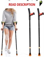 $54  Ergonomic Forearm Crutches  Adjustable