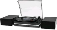 Record Player Belt-Drive Turntable with Dual Stere