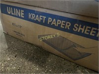 Part Box of Uline Kraft Paper Sheets - 8.5 x 11