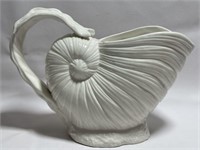 CERAMIC SHELL STYLE PITCHER 9.5in W x 7.25in T