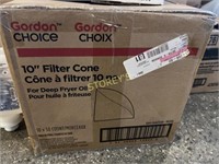 Box of 10" Filter Cones