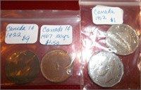 Canadian 1922, 52, 60, 67 Coins