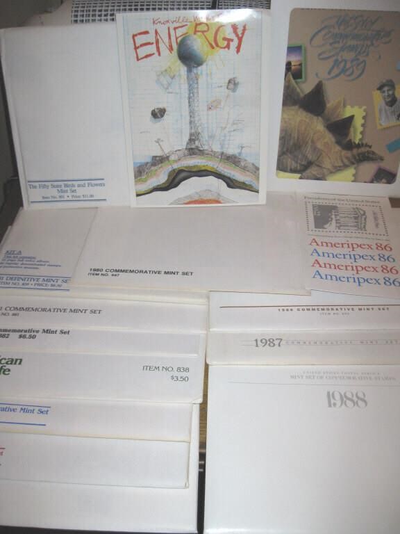 1980- 1989 US Stamp Sets+ State Birds & Flowers