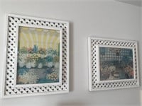 2 Framed Floral Pictures