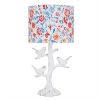 B8960  The Pioneer Woman Birds Table Lamp, White.