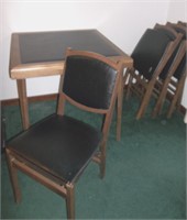 1960's Stakmore Co Folding Table & Chairs