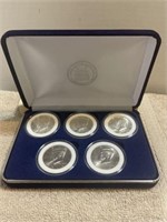 SET OF 5 UNCIRCULATED KENNEDY HALF DOLLARS IN