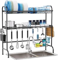 Over The Sink Dish Drying Rack - GSlife 2 Tier Dis