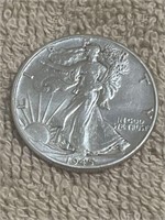 EXCELLENT 1945 P LIBERTY WALKING EAGLE SILVER