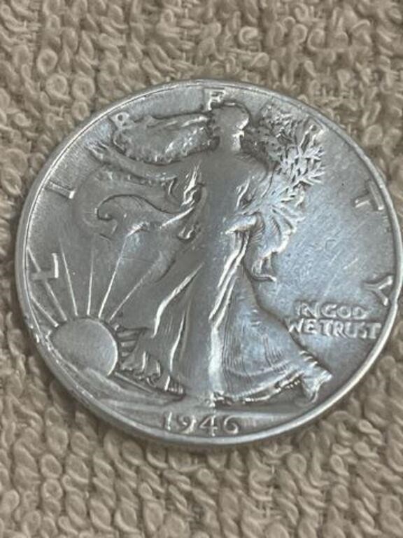 GREAT ONLY 2.1 MILLION MINTED 1946 D LIBERTY
